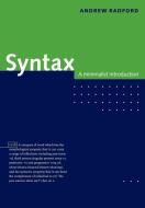 Syntax di Andrew Radford edito da Cambridge University Press