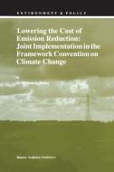 Lowering the Cost of Emission Reduction: Joint Implementation in the Framework Convention on Climate Change di M. A. Ridley edito da Springer Netherlands