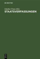 Staatsverfassungen edito da De Gruyter Oldenbourg