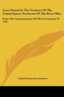 Laws Passed In The Territory Of The United States, Northwest Of The River Ohio: From The Commencement Of The Government To 1791 di United States Government edito da Kessinger Publishing, Llc