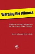 Warning the Witness di Gary Collins edito da TradeSelect