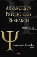 Advances in Psychology Research di Alexandra M. Columbus edito da Nova Science Publishers Inc