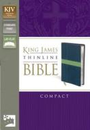 Kjv, Thinline Bible, Compact, Imitation Leather, Blue/green, Red Letter Edition di Zondervan Publishing edito da Zondervan