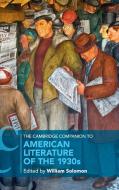 The Cambridge Companion to American Literature of the 1930s edito da Cambridge University Press