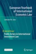 Public Actors In International Investment Law edito da Springer Nature B.V.