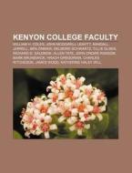 Kenyon College Faculty: John Mcdowell Le di Books Llc edito da Books LLC, Wiki Series