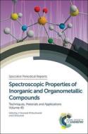 Spectroscopic Properties of Inorganic and Organometallic Compounds di Richard Douthwaite edito da RSC