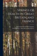 Springs of Health in Great Britain and France edito da LIGHTNING SOURCE INC