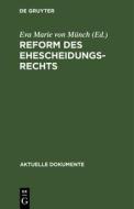 Reform des Ehescheidungsrechts edito da De Gruyter