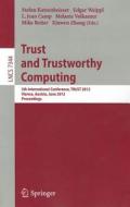 Trust and Trustworthy Computing edito da Springer-Verlag GmbH