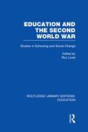 Education And The Second World War edito da Taylor & Francis Ltd