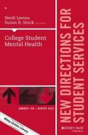 SS156 College Student Mental H di Ss edito da John Wiley & Sons