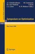 Symposium on Optimization edito da Springer Berlin Heidelberg