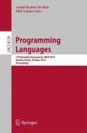 Programming Languages edito da Springer Berlin Heidelberg