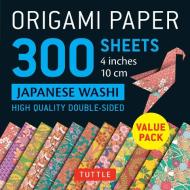 Origami Paper - Japanese Washi Patterns- 4 Inch (10cm) 300 Sheets di Tuttle Publishing edito da Tuttle Publishing