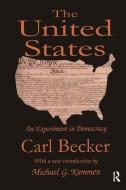 The United States di Carl Becker edito da Taylor & Francis Ltd