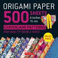Origami Paper 500 Sheets Chiyogami Designs 6 Inch 15cm di Tuttle Publishing edito da Tuttle Publishing