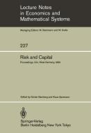 Risk and Capital edito da Springer Berlin Heidelberg