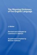 Walker's Rhyming Dictionary of the English Language di J. Walker, John Walker, Walker J. edito da ROUTLEDGE