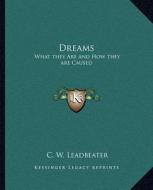 Dreams: What They Are and How They Are Caused di C. W. Leadbeater edito da Kessinger Publishing