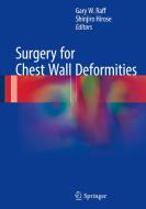 Surgery For Chest Wall Deformities edito da Springer International Publishing Ag