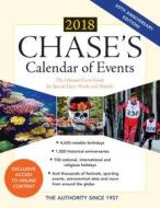 Chase's Calendar of Events 2018 di Editors of Chase's edito da Rowman & Littlefield