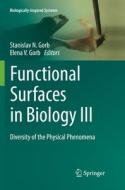 Functional Surfaces In Biology Iii edito da Springer Nature Switzerland Ag