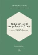 Studien zur Theorie der quadratischen Formen di Gross, B. L. Van Der Waerden edito da Birkhäuser Basel