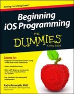 Beginning Ios Programming For Dummies di Rajiv Ramnath edito da John Wiley & Sons Inc