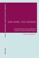 One Word, Two Genders di Chiara Semplicini edito da Lang, Peter