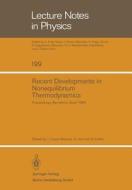 Recent Developments in Nonequilibrium Thermodynamics edito da Springer Berlin Heidelberg