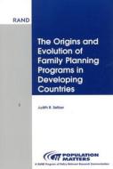 Family Planning Programs In Developing Countries di Judith R. Seltzer edito da Rand