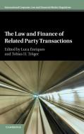 The Law and Finance of Related Party Transactions edito da Cambridge University Press
