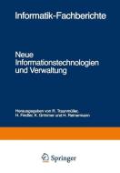Neue Informationstechnologien und Verwaltung edito da Springer Berlin Heidelberg