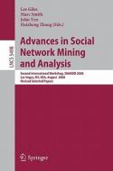Advances in Social Network Mining and Analysis edito da Springer-Verlag GmbH
