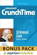 Emanuel Crunchtime: Criminal Law (Print + eBook Bonus Pack) di Steven Emanuel edito da Aspen Publishers