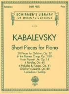 Short Pieces for Piano: Schirmer Library of Classics Volume 2036 Piano Solo edito da G SCHIRMER
