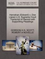 Hanrahan (edward) V. Doe (jane) U.s. Supreme Court Transcript Of Record With Supporting Pleadings di Gordon H S Scott, Robert A Novelle edito da Gale Ecco, U.s. Supreme Court Records