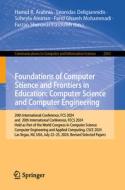 Foundations of Computer Science and Frontiers in Education: Computer Science and Computer Engineering edito da Springer International Publishing
