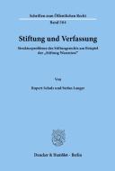 Stiftung und Verfassung. di Rupert Scholz, Stefan Langer edito da Duncker & Humblot