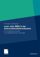 LEAN und MES in der Automobilzulieferindustrie di Thorsten Gerberich edito da Gabler, Betriebswirt.-Vlg