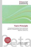 Yao's Principle edito da Betascript Publishing