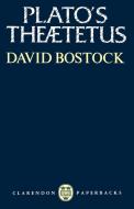 Plato's Theaetetus di David Bostock edito da OUP Oxford