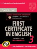 Cambridge First Certificate In English 3 For Updated Exam Student\'s Book With Answers di Cambridge ESOL edito da Cambridge University Press