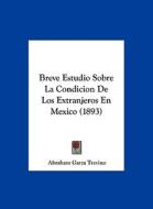 Breve Estudio Sobre La Condicion de Los Extranjeros En Mexico (1893) di Abraham Garza Trevino edito da Kessinger Publishing