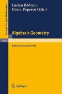 Algebraic Geometry edito da Springer Berlin Heidelberg