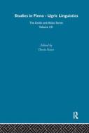 Studies in Finno-Ugric Linguistics di Denis Sinor edito da Taylor & Francis Ltd