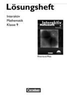 Mathematik interaktiv 9. Schuljahr. Lösungen zum Schülerbuch Rheinland-Pfalz di Fabian Weber edito da Cornelsen Verlag GmbH