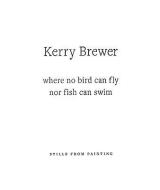 Kerry Brewer: Where No Bird Can Fly Nor Fish Can Swim: Stills from Painting di Kerry Brewer edito da PAPERBACKSHOP UK IMPORT