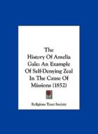 The History of Amelia Gale: An Example of Self-Denying Zeal in the Cause of Missions (1852) di Religious Tract & Book Society, Religious Tract Society edito da Kessinger Publishing